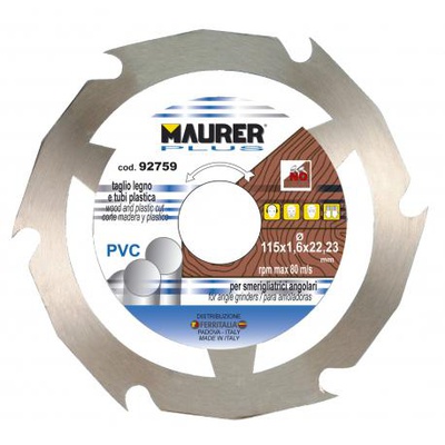 DISCO ACC.TAGLIO LEGNO X SMERIGL.D115 6Z