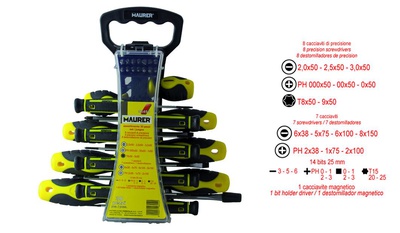 MAURER CACCIAVITI+BITS MAURER C/SUPPORTO PZ30 @