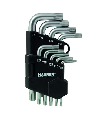 MAURER PLUS CHIAVI MAS.TORX MPLUS T10-50 PZ9 @ - 9 pezzi