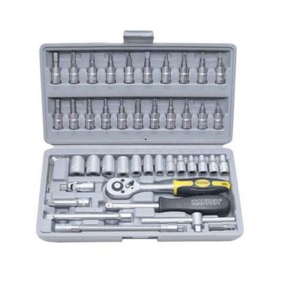 MAURER BITS/BUSSOLE MAURER 1/4 SET PZ.46 @ - 46 pezzi
