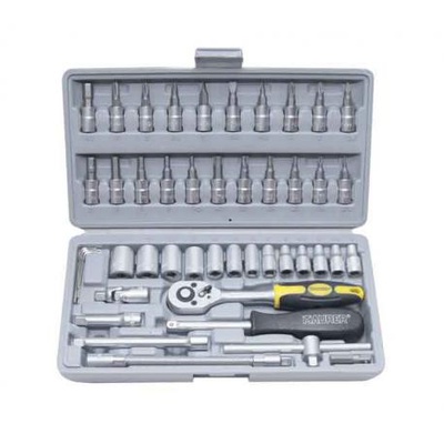 MAURER BITS/BUSSOLE MAURER 1/4 SET PZ.46 @ - 46 pezzi