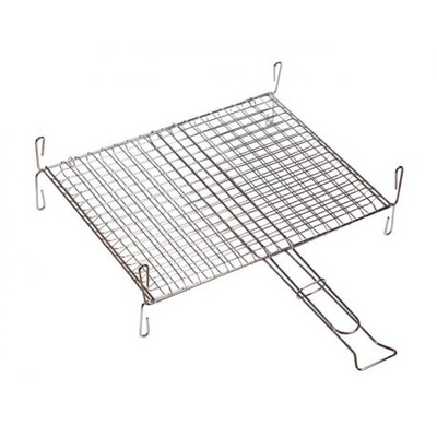 PAPILLON GRIGLIA INOX DOPPIA C/PIEDI CM.40X35XH7