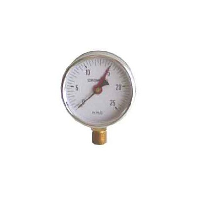IDROMETRO MM.80 PERNO 3/8 GAS SCAL.0:25