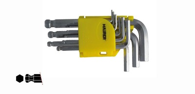 MAURER CHIAVI M/ESAG MAURER PUNTA SFER 1.5-10MM 9PZ - 9 pezzi