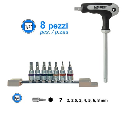MAURER PLUS BUSSOLE INSERTI M.PLUS ESAG.C/IMPUGN.8PZ - 8 pezzi