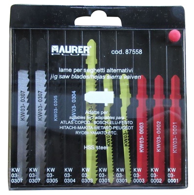 MAURER PLUS LAME SEGHETTO MPLUS BOSCH 8 TIPI PZ10 - 8 tipi-10 pezzi