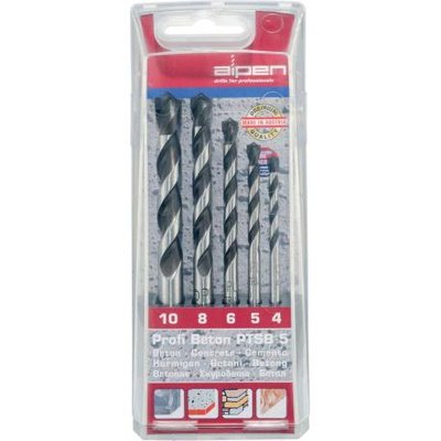 ALPEN SERIE PUNTE MURO PROFI ALPEN MM.4-10 PZ5 - 5 pezzi-astuccio PVC